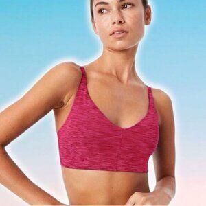 OUTDOOR VOICES Freeform Flow Bralette Size XS Prickly Pear